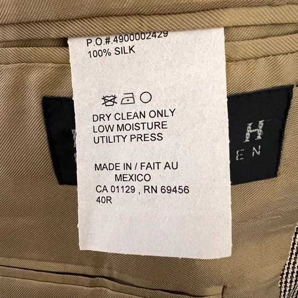 Ralph Lauren  Black  Label For Dillards Men’s Silk Blazer Suit Coat Size 40R - Picture 4 of 6